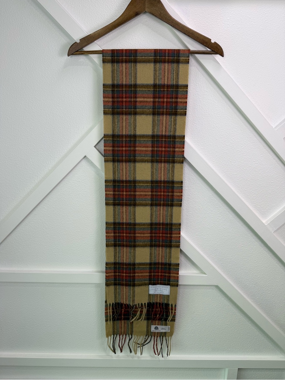Highland Store 100% Lambswool Scarf Plaid Tartan Pure Merino Wool Fringe